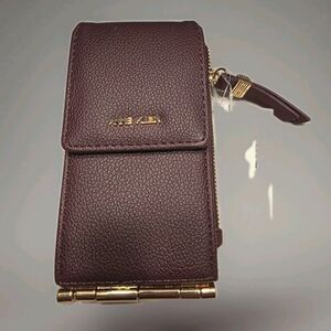 Anne Klein Berry Flap Hinge Credit Card Wallet MSRP$38
